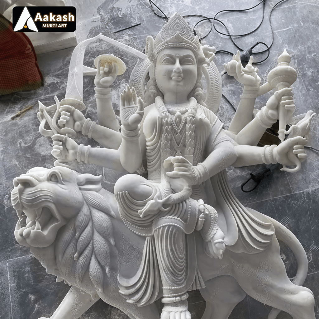 Durga Mata Marble Murti