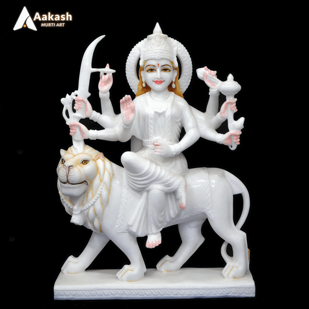 Durga Mata Marble Murti