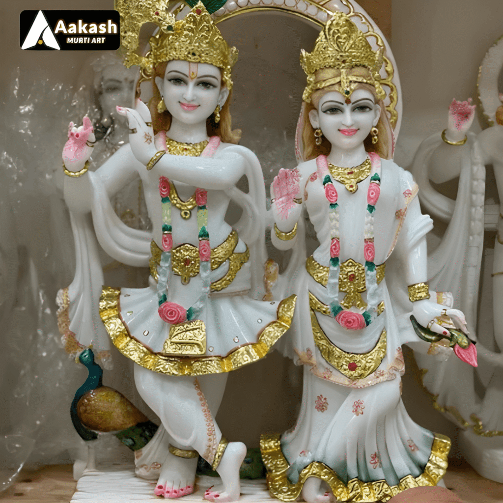 Jugal Jodi Marble Statue